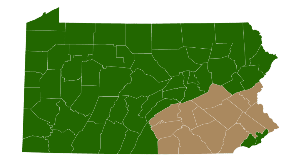 Pennsylvania map
