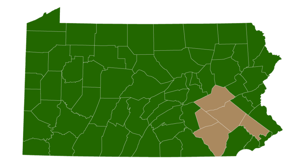 Pennsylvania map