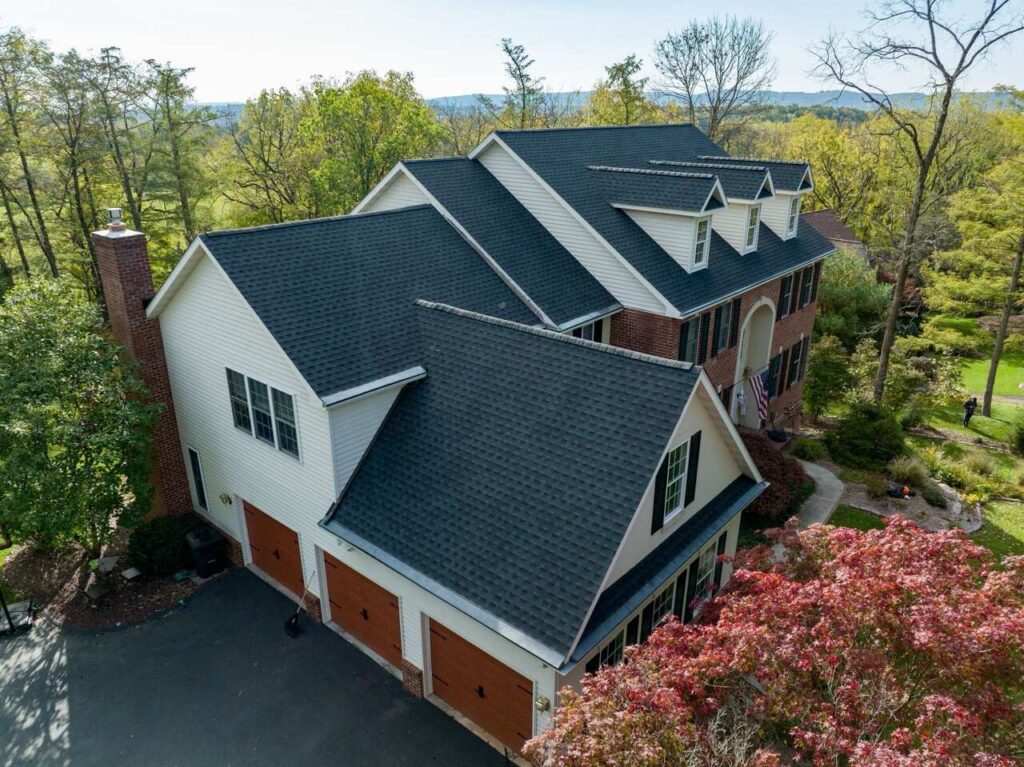 asphalt shingle roof on home