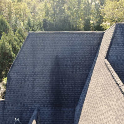Algae or Dark Streaks on Shingles so signs that homeowner needs a new roof